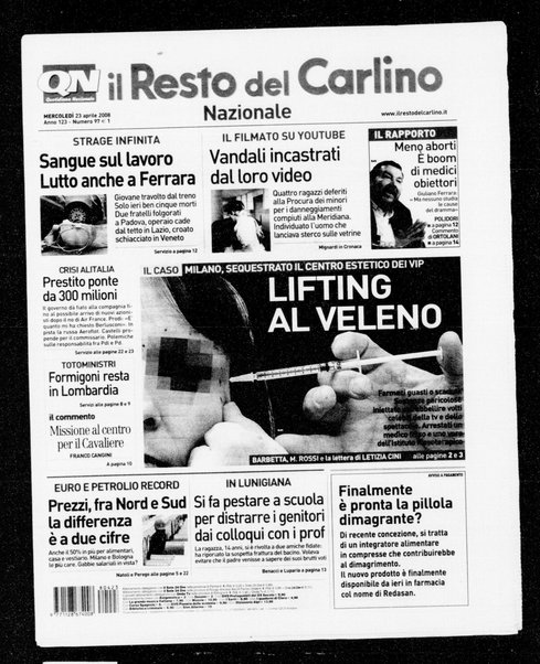 Il Resto del Carlino : giornale dell'Emilia